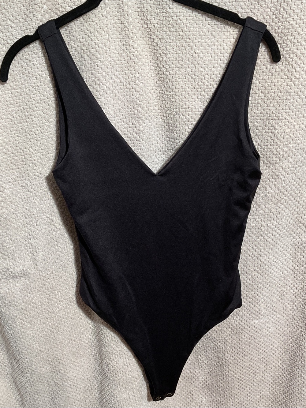 Forever 21 Black V-Neck Bodysuit